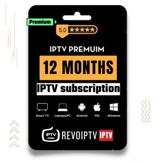 IPTV Subscription 12 Months – Premium 4K